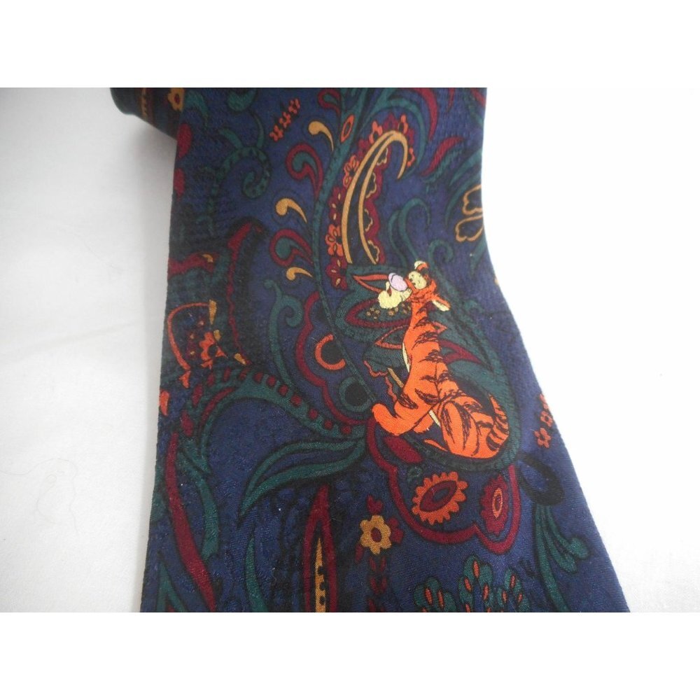 Vintage Disney Silk Paisley tie Tigger Pooh - Picture 4 of 7